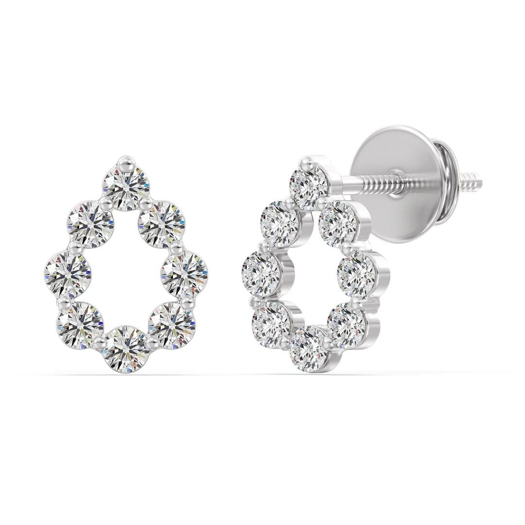Pear Shaped Stud Earrings - Image 8
