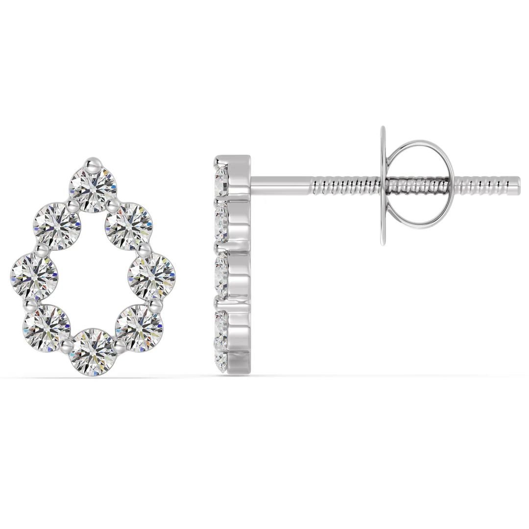 Pear Shaped Stud Earrings - Image 7