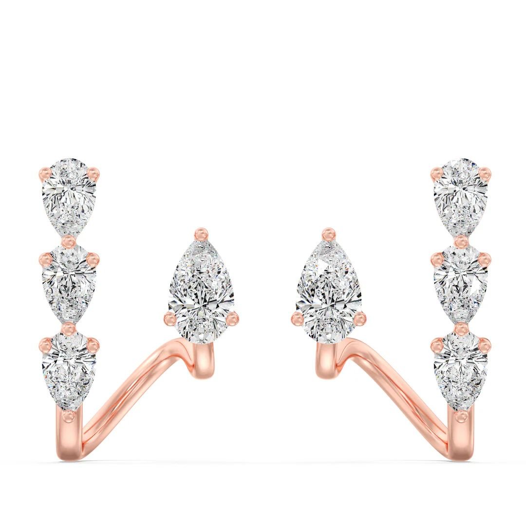 Pear Cut Stud Earrings - Image 6