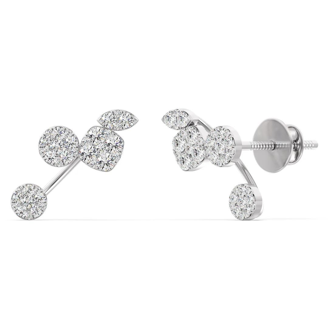 Pave Stud Earrings - Image 8