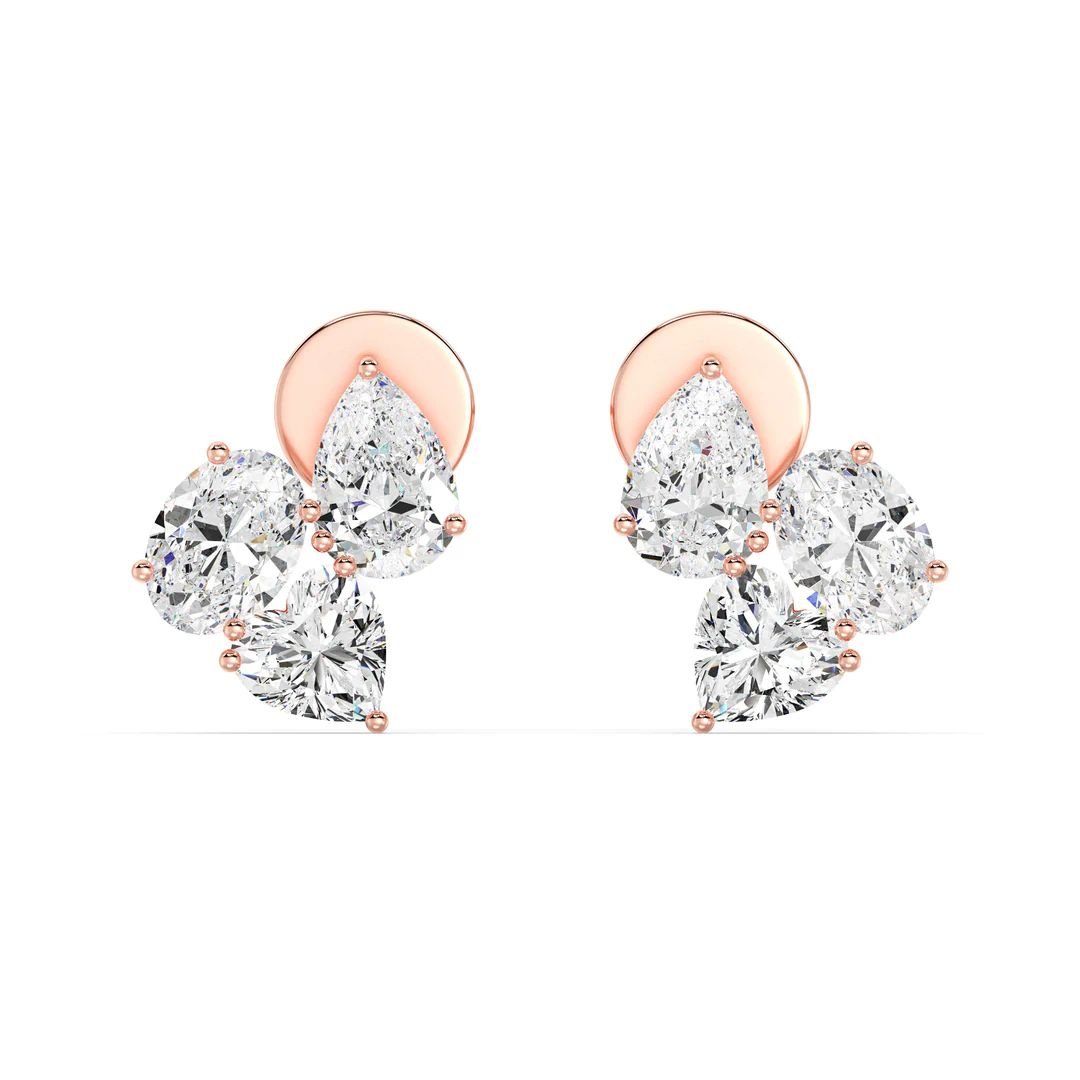 Nebula Flower Stud Earrings - Image 6