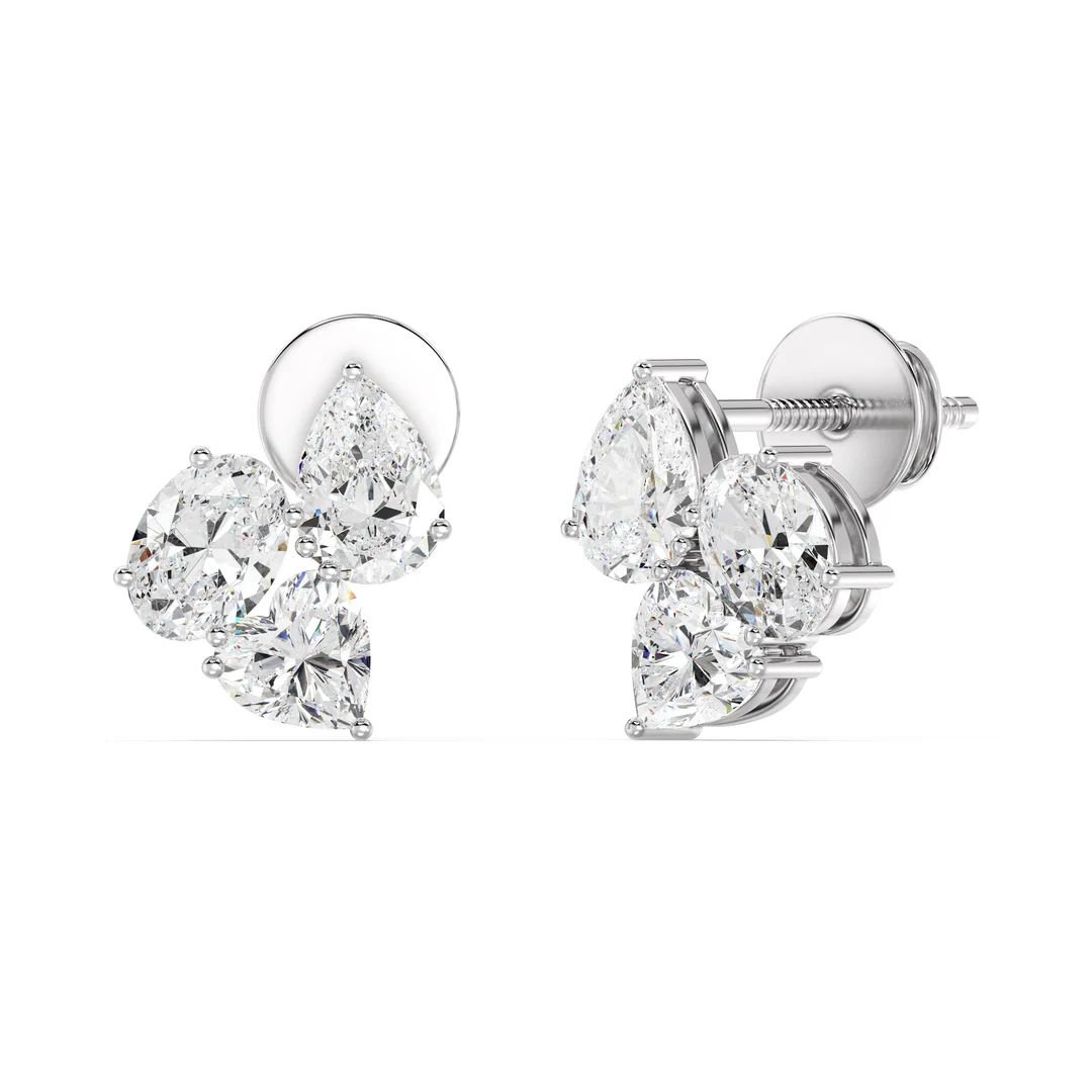 Nebula Flower Stud Earrings - Image 7