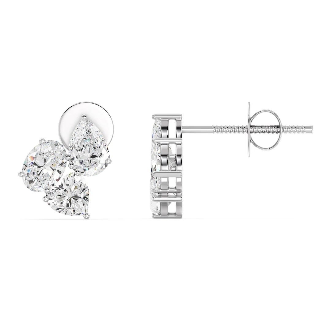 Nebula Flower Stud Earrings - Image 8
