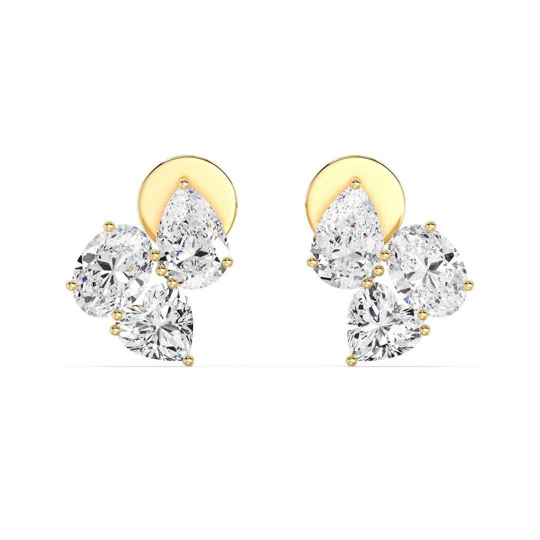 Nebula Flower Stud Earrings - Image 3