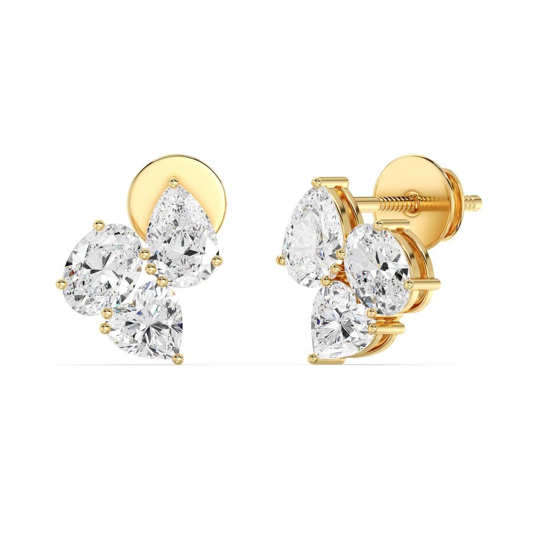 Nebula Flower Stud Earrings