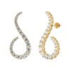 S Curve Stud Earrings