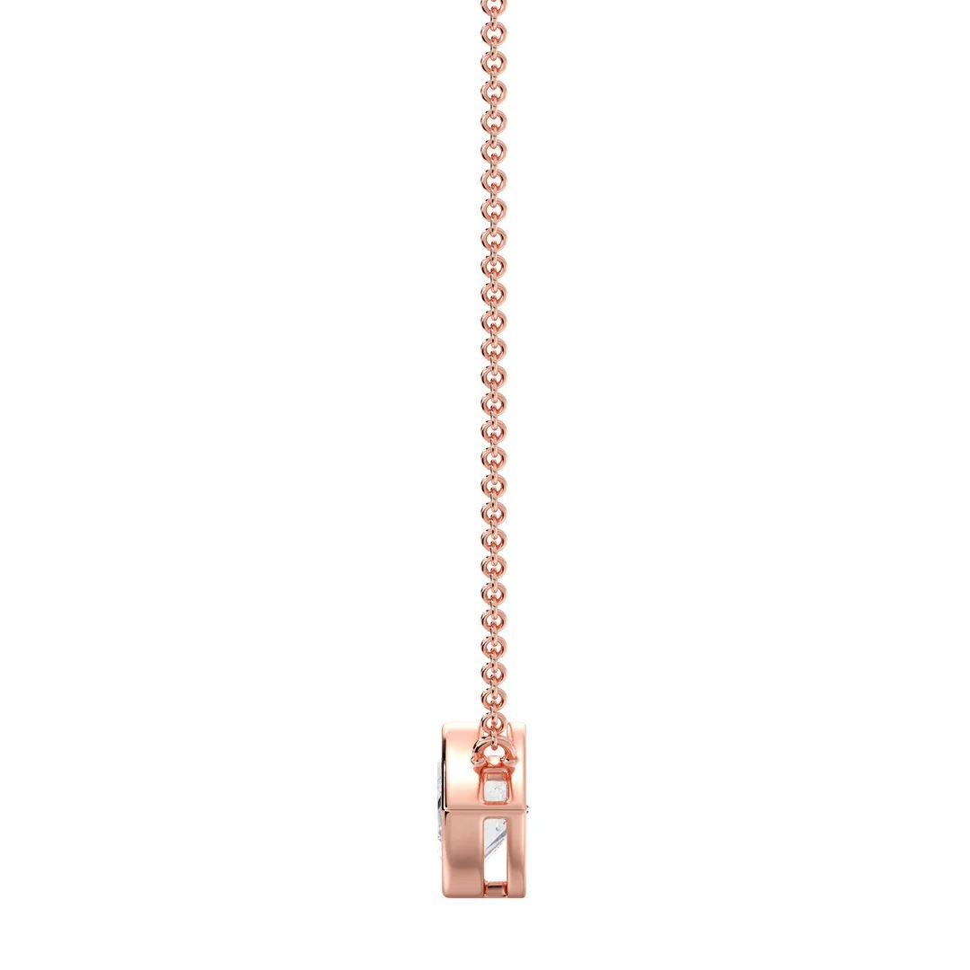 Marquise-Cut Bezel Solitaire Pendant Necklace - Image 11