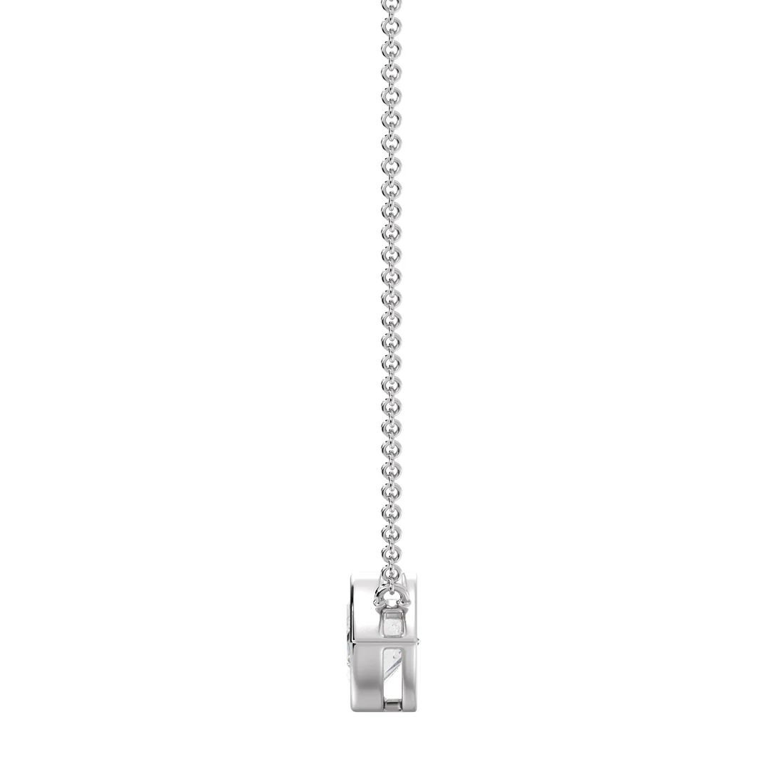 Marquise-Cut Bezel Solitaire Pendant Necklace - Image 7