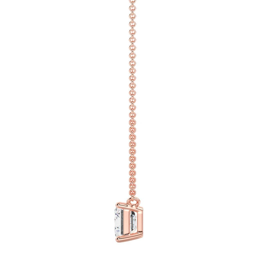 Emerald Solitaire Pendant Necklace - Image 11