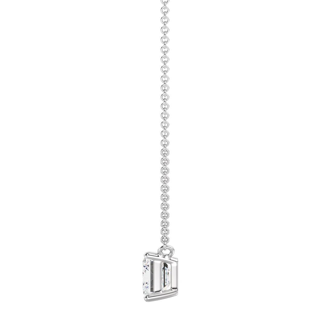 Emerald Solitaire Pendant Necklace - Image 7