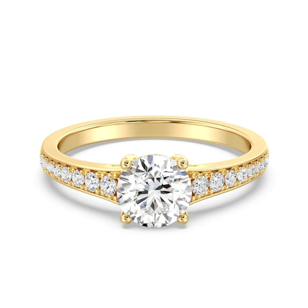 1 ct Round Cut Diamond Solitaire Engagement Ring