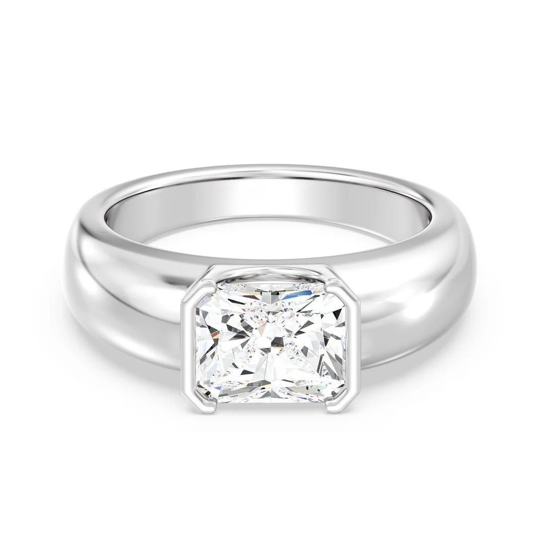 Radiant Solitaire Ring - Image 6