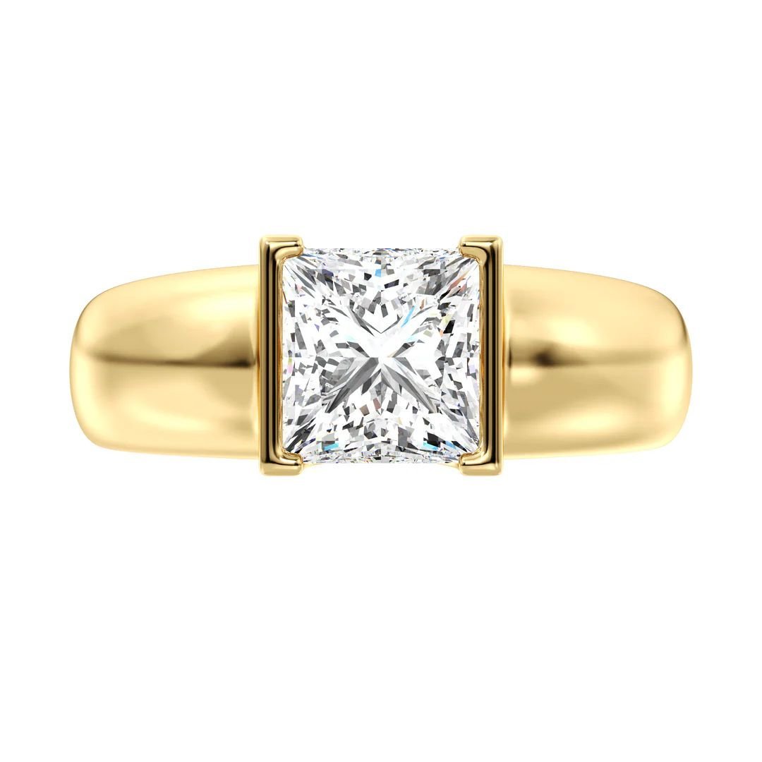 Princess Solitaire Ring - Image 4