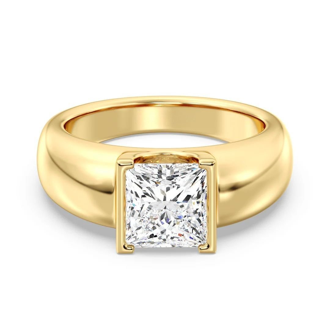 Princess Solitaire Ring