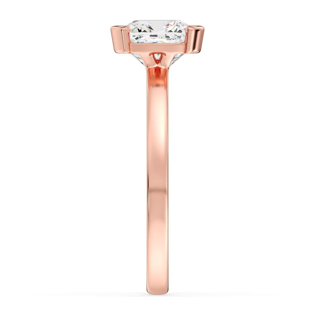 Cushion Solitaire Ring - Image 12