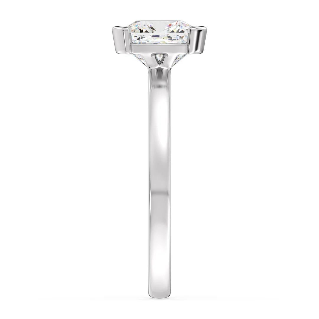 Cushion Solitaire Ring - Image 8