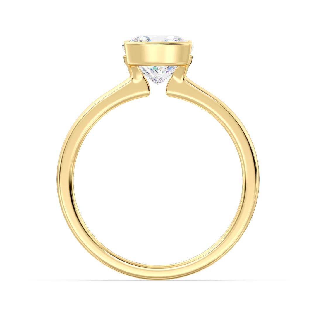Cushion Solitaire Ring - Image 3