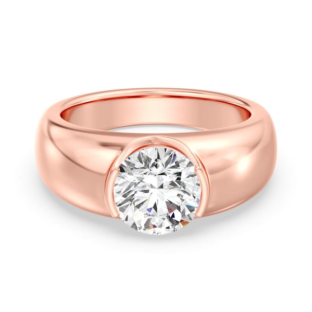 Bezel Set Solitaire Ring - Image 11