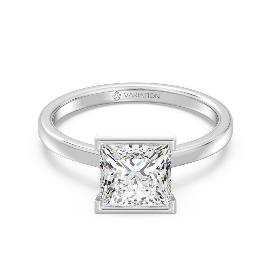 Princess Cut Solitaire Ring - Image 5