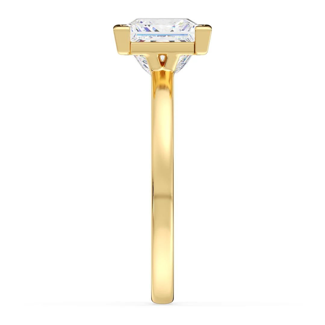 Princess Cut Solitaire Ring - Image 4