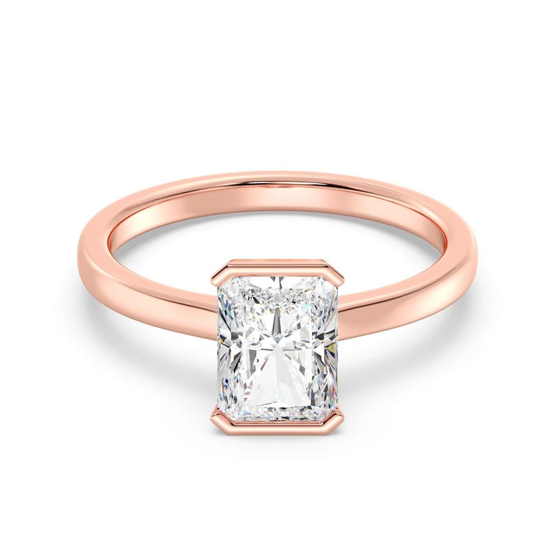 Radiant Cut Solitaire Ring - Image 9