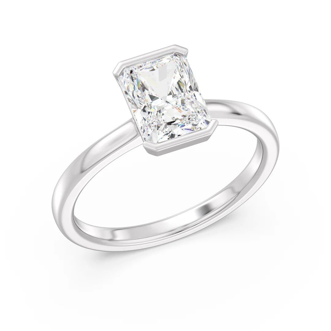 Radiant Cut Solitaire Ring - Image 6