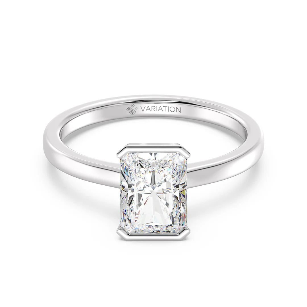 Radiant Cut Solitaire Ring - Image 5