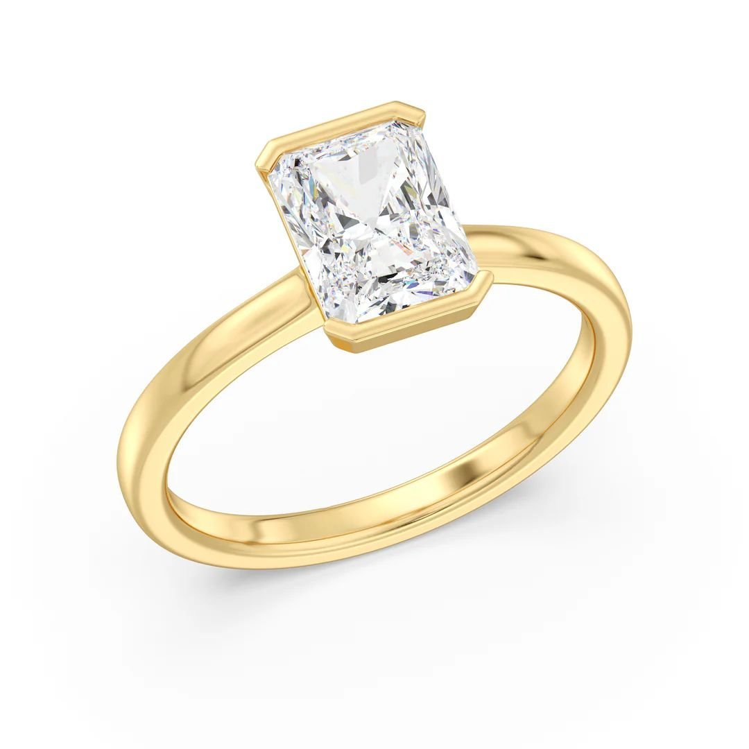 Radiant Cut Solitaire Ring - Image 3