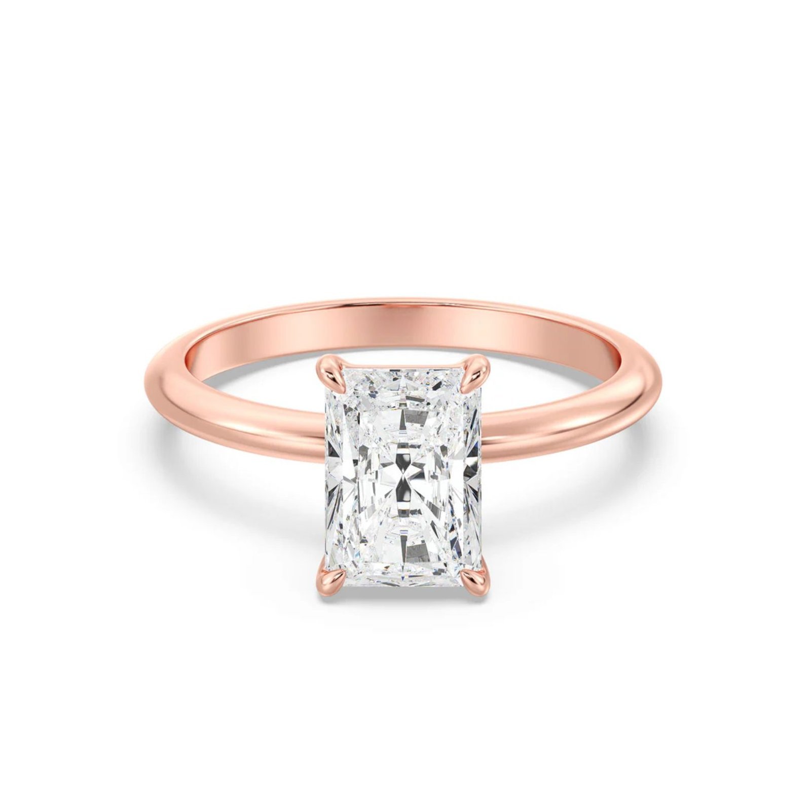Radiant Solitaire Ring - Image 7