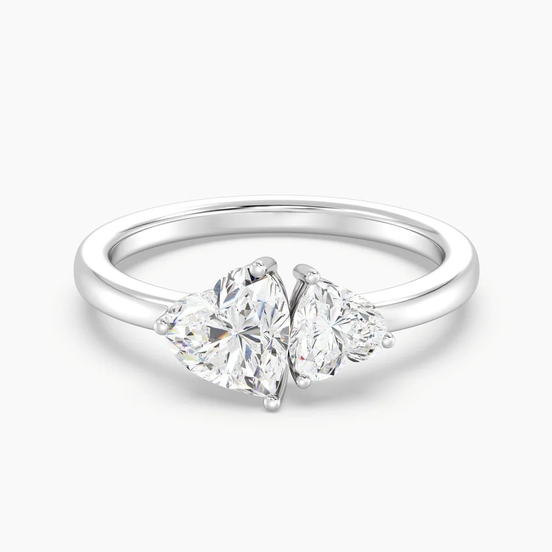 Toi et Moi Double Heart Ring - Image 6