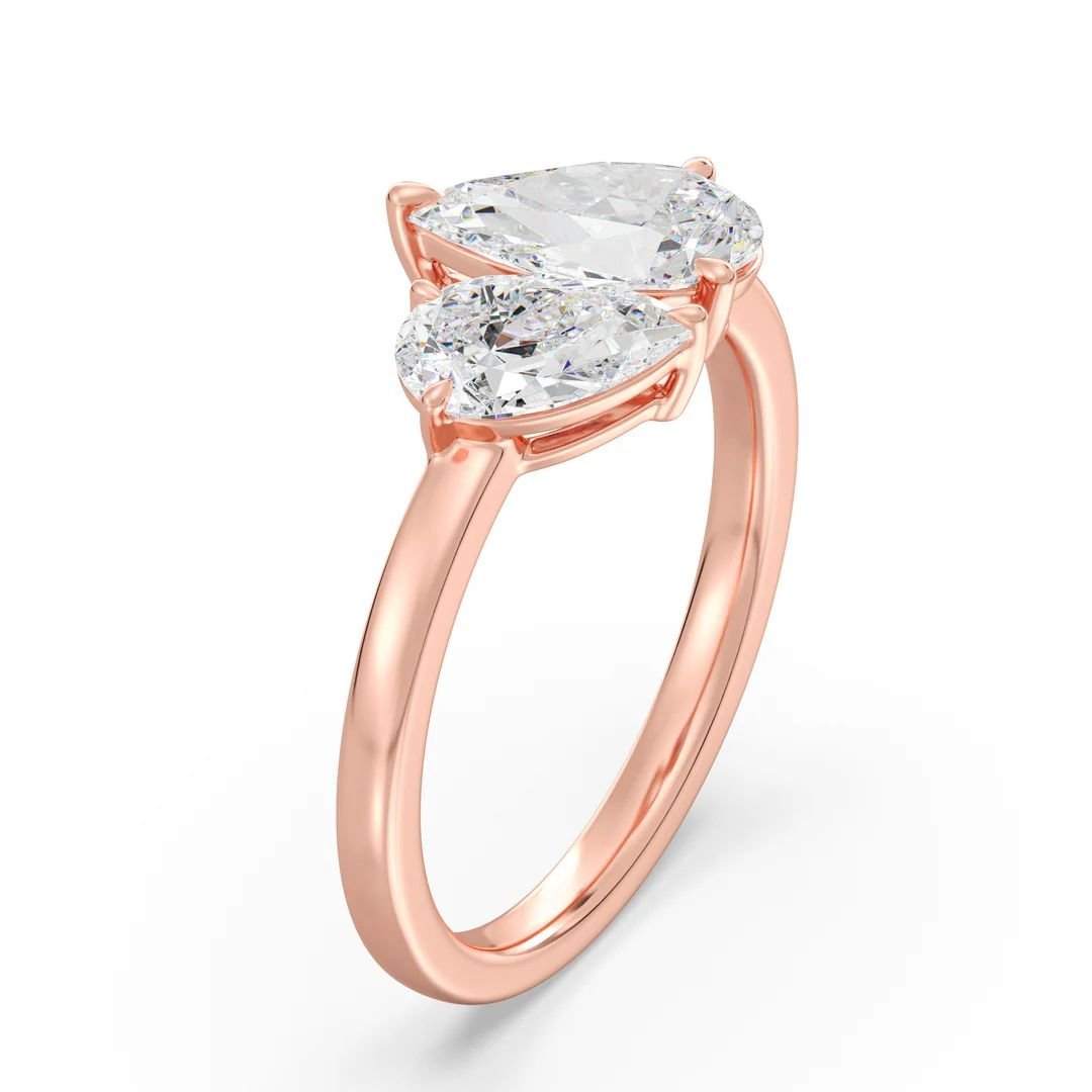 Toi et Moi Double Pear Ring - Image 15