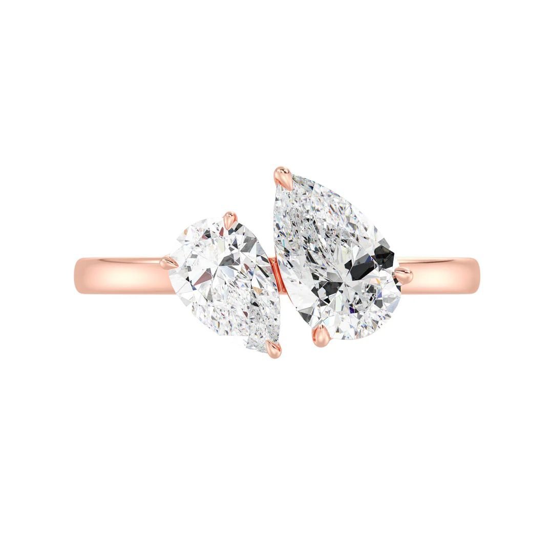 Toi et Moi Double Pear Ring - Image 14
