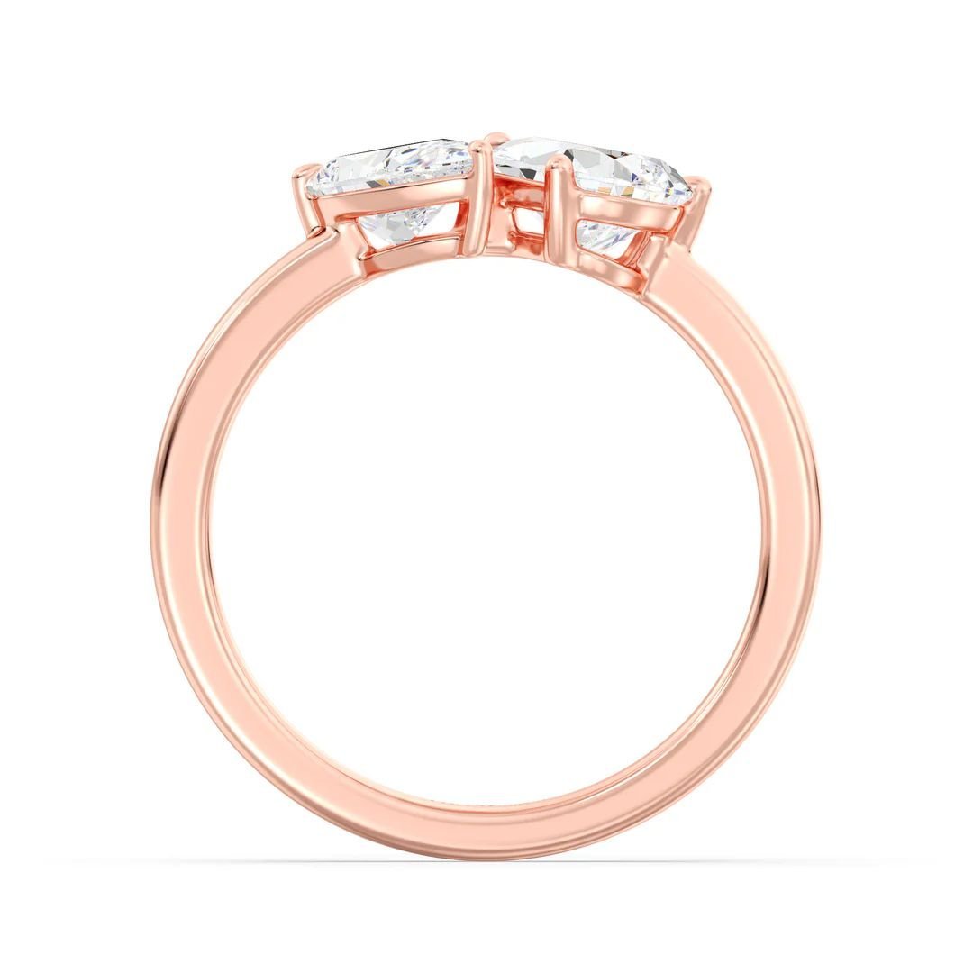 Toi et Moi Double Pear Ring - Image 13