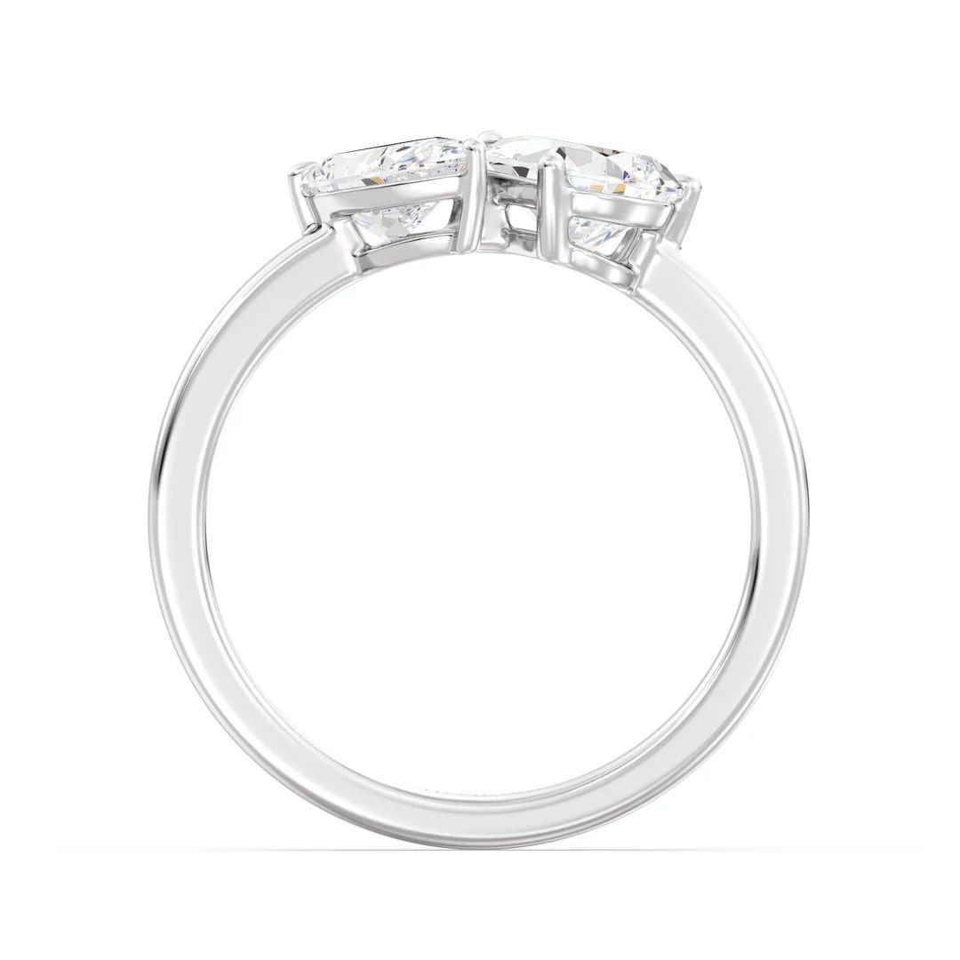 Toi et Moi Double Pear Ring - Image 8