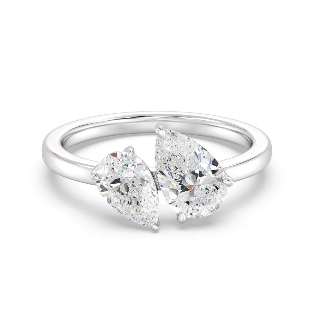 Toi et Moi Double Pear Ring - Image 6